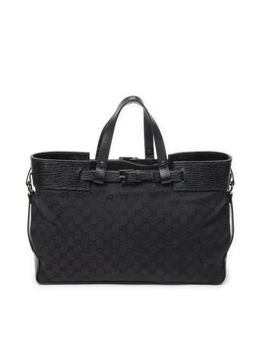 Gucci Eclipse Tote Black GG Canvas